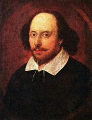 The Chandos portrait, believed to depict William Shakespeare, famed playwright