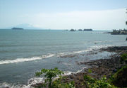 Bioko (Equatorial Guinea) visible in the distance from Cameroon