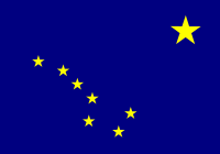 The Alaska state flag.