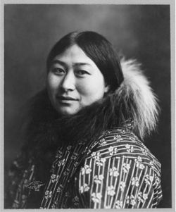 An Inuit woman, circa 1907.