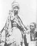  Yohannes IV of EthiopiaEmperor of Ethiopia and King of Zion, with his son and heir, Ras Araya Selassie Yohannis.