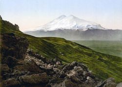 Mount Elbrus, the highest mountain in Europe.