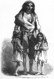 Depiction of victims of the Irish Potato Famine (1845-1849)