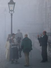 Victorian London was notorious for its thick smogs, or "pea-soupers", a fact that is often recreated to add an air of mystery to a period costume drama.