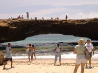 Natural bridge in Aruba.