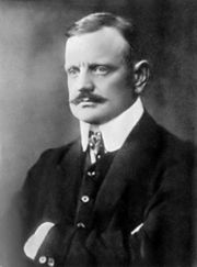 Jean Sibelius (1865-1957), a Finnish composer of classical music.