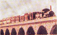 One of the earliest pictures of railways in India