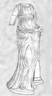Greco-Bactrian statue, Ai Khanoum, Bactria, 2nd century BCE