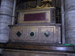  The tomb of King Henry III in Westminster Abbey, London