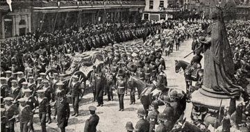 The funeral procession of King Edward VII. London, 1910