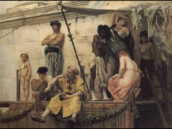 Gustave Boulanger's painting The Slave Market. 