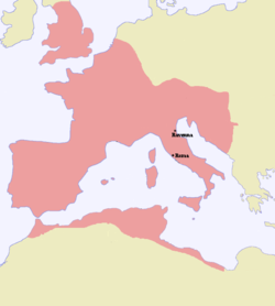 Location of Western Roman Empire bith