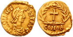 Julius Nepos on a gold Tremissis