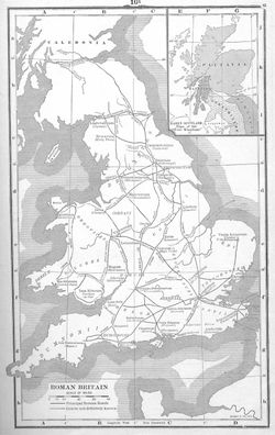 Principal sites in Roman Britain