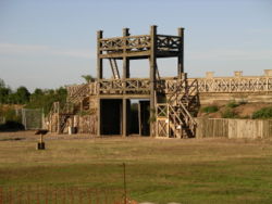 The Lunt Fort near Coventry, a reconstructed Roman fort