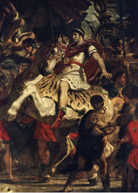 Eugène Delacroix. The Justice of Trajan (fragment).