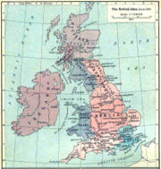 Map of the British Isles circa 802