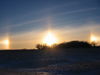 Parhelion at sunset