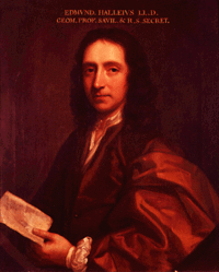  Portrait of Edmond Halley painted around 1687 by Thomas Murray (Royal Society, London)