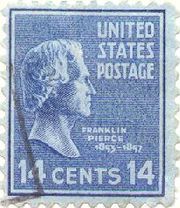 Franklin Pierce postage stamp