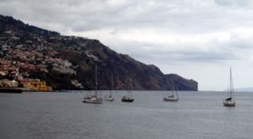 Part of Funchal during daylight