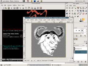 Screenshot of a GNU-based OS