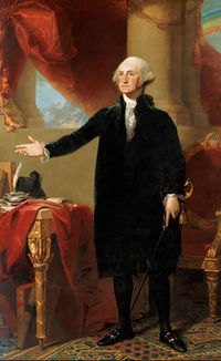 The Lansdowne portrait of President Washington by Gilbert Stuart.