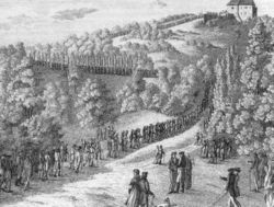 "The students way" up to the Wartburg 1817