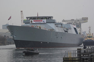 HMS Daring (pictured) was built in Glasgow and launched in 2006. Although diminished from its early 20th century heights, shipbuilding remains an important part of the city's technologically advanced manufacturing base.