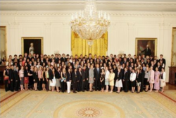 The 2005 Presidential Scholars with President Bush and Secretary Spellings.