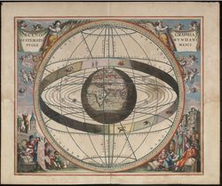 The Ptolemaic system depicted by Andreas Cellarius, 1660/61