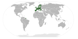 Location of the European Union