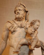 Herakles with his baby Telephos (Louvre Museum, Paris).