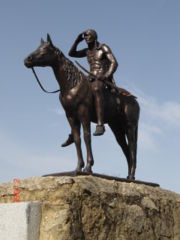 Scout Indian statue in Seville, sistered with Kansas City