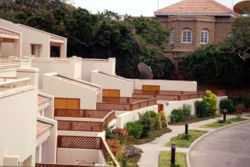 A quiet residential neighborhood in Karachi