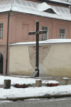 Katyn cross in Kraków