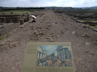 Roman fort at Corstopitum, the northernmost settlement in the Roman Empire