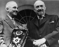 Truman and Chaim Weizmann, May 25, 1948