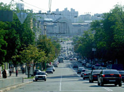 The avenue to the Kiev's Railway Terminal