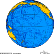 Orthographic projection over Kingman Reef