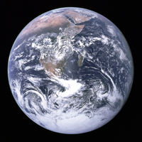 The planet Earth, photographed in the year 1972.