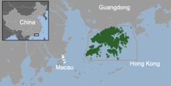 Location of Hong Kong