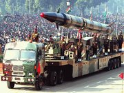 The Agni-II ballistic missile.