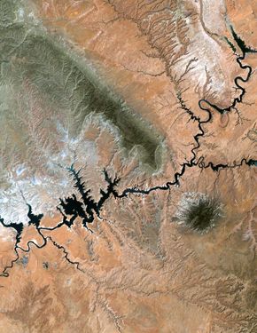 Lake Powell from space