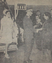 Mohammadreza Pahlavi King of Iran and Indira Gandhi