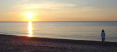 Lake Superior, Canada/USA - Lake Superior sunset from Michigan