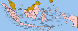 Map of the provinces of Indonesia