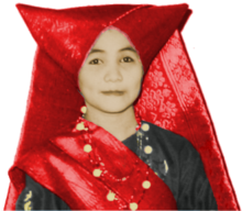 Minangkabau woman in traditional dress
