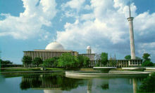 Istiqlal Mosque in Jakarta, reportedly the largest in South East Asia
