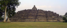 The 9th century Buddhist monument, Borobudur in Central Java